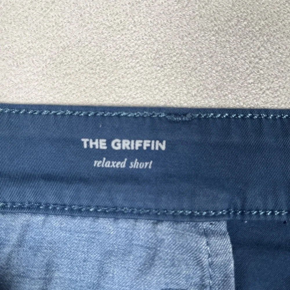 AG Adriano Goldschmied The Griffin Relaxed Shorts Navy Mens 38R Chino Stretch